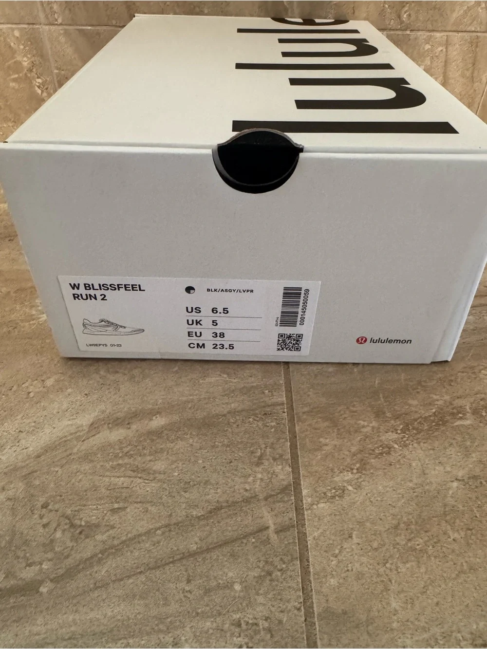lululemon athletica Women's Black and White Running Shoe New